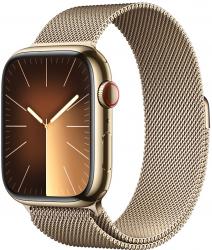 Apple Watch Series 9 GPS + Cellular 41mm Gold Stainless Steel Case with Gold (MRJ73SA/A)