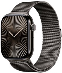 Apple Watch Series 10 GPS + Cellular 46mm Slate Titanium Case with Slate Milanese Loop (MWYW3SA/A)