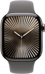 Apple Watch Series 10 GPS + Cellular 42mm Natural Titanium Case with Stone Grey (MWXE3SA/A)
