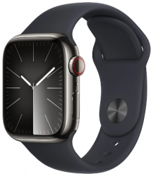Apple Watch Series 9 GPS + Cellular 41mm Graphite Stainless Steel Case with Midnight (MRJ83SA/A)